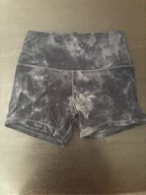 lululemon athletica High-Rise Bike Shorts - Charcoal Tie-Dye